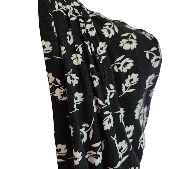 Forever 21 Women's Size Medium Black & White Open Front Cardigan Blouse - Picture 10 of 12